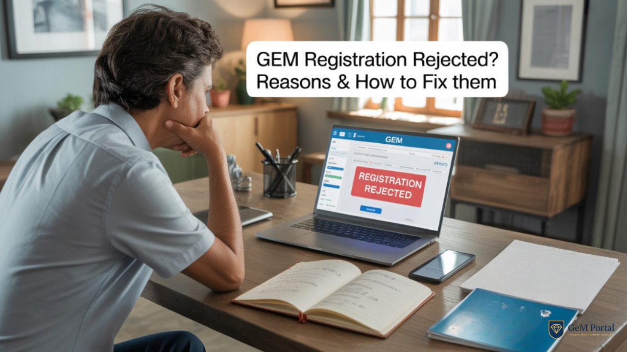 GeM Registration Rejected | Reasons for Rejection | How to Fix GeM Application